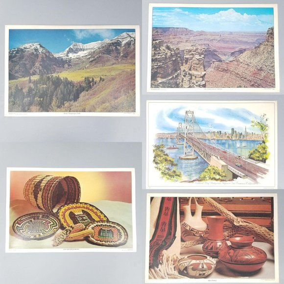 Other - Vintage Placemats Decorative Wall Hanging Scenic